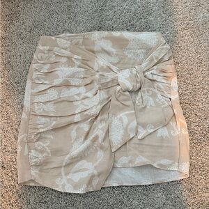 Zara Knot Wrap Skirt Small